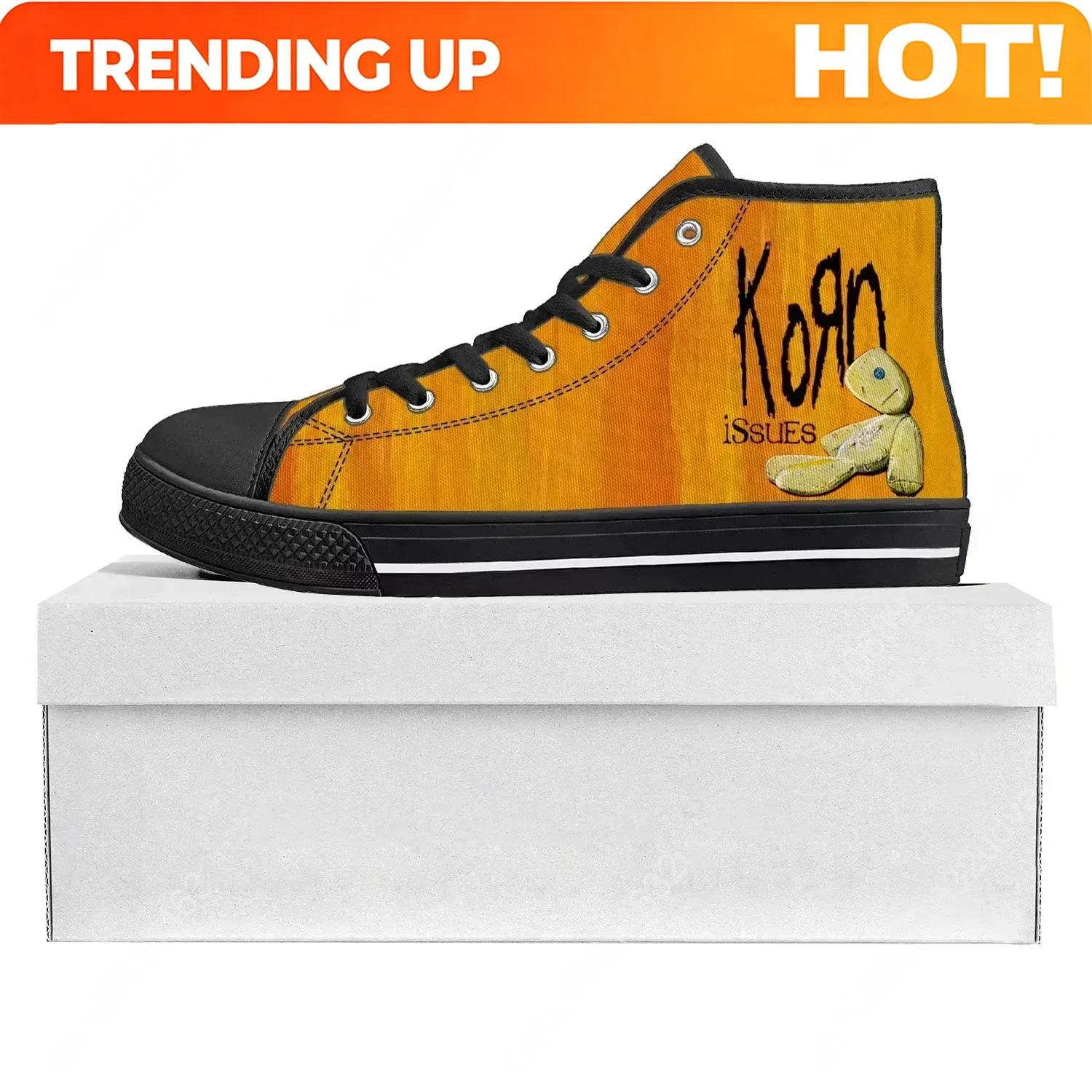 3D Printing Custom - Buty Korn Rock Band, wysokie trampki
