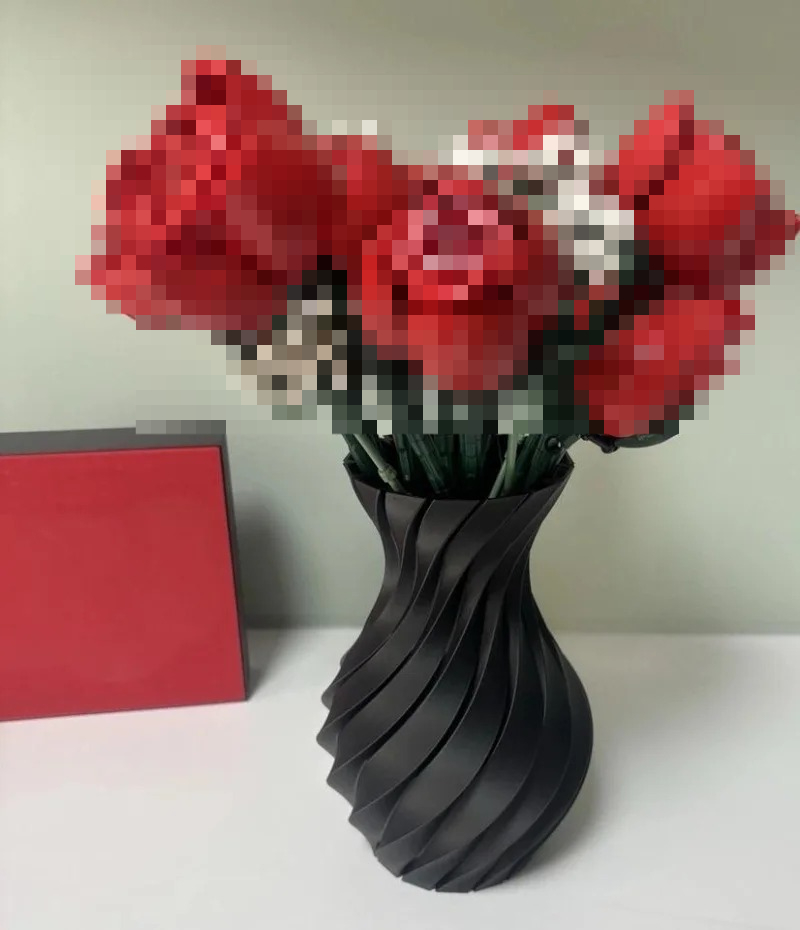 Wazon na Bukiet Róż Lego Kwiat – 3D Printing Lego Bricks recenzja i cena